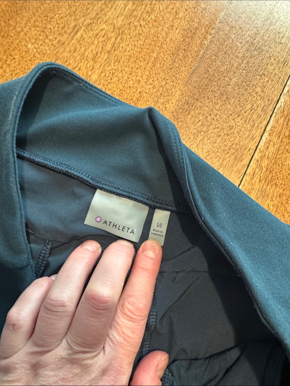 Athleta Women's Deep Teal Track Joggers - Picture 2 of 3